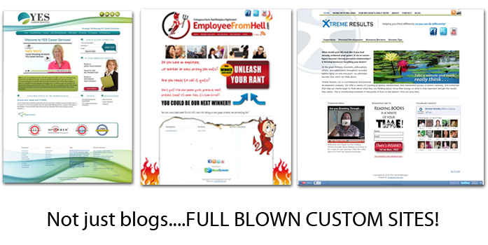 Complete Custom Wordpress Sites and Blogs Complete Custom Wordpress Sites and Blogs