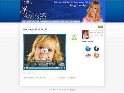 Melissa Brewster Custom WordPress Blog