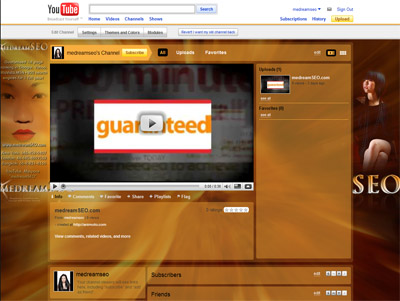 medreamSEO Custom YouTube Background
