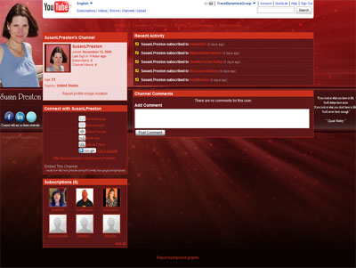 Susan L Preston Custom YouTube Background