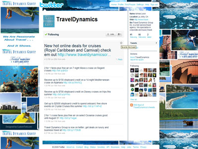 @traveldynamics Custom Twitter Background