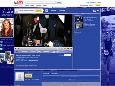 Laura J Demeo Custom YouTube Background