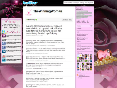 @thewinningwoman Custom Twitter Background