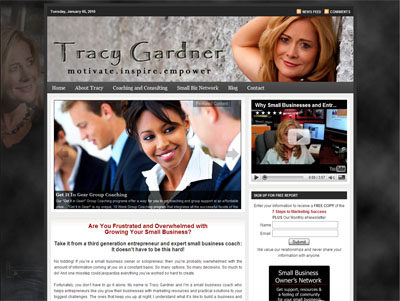 TracyGardner.com Custom Wordpress Background Graphic & Header