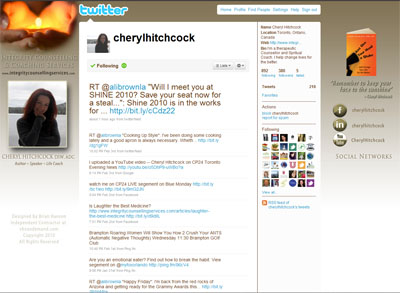 Cheryl Hitchcock Custom YouTube Background