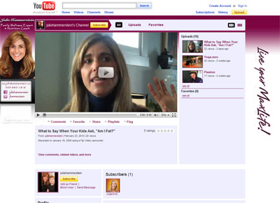 Julie Hammerstein Custom YouTube Background