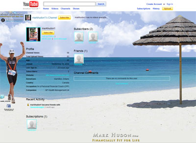 Mark Hudon Custom YouTube Background