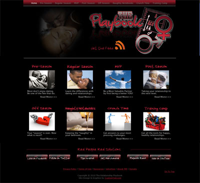 The Relationship Playbook Custom Wordpress Site and Blog