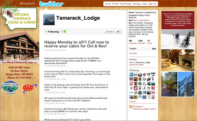 @Tamarack_Lodge Custom Twitter Background