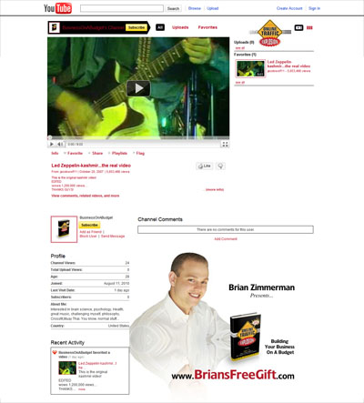 Business on a Budget Custom YouTube Background Business on a Budget Custom YouTube Background