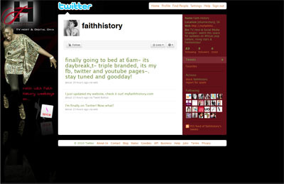 Faith History Custom Facebook Fan Page Welcome Landing Page