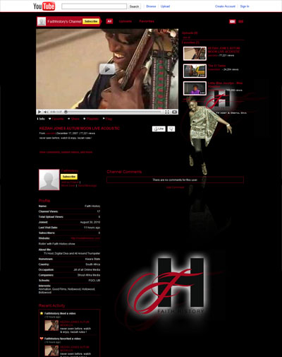 Faith History Custom YouTube Background