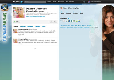 @RecyclingTips Custom Twitter Background @RecyclingTips Custom Twitter Background