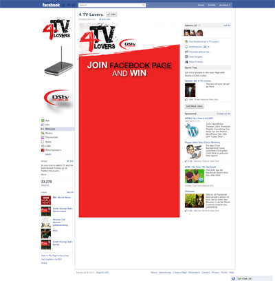 4 TV Lovers Custom Facebook iFrames Application with Like-Gate Reveal non fans landing page 4 TV Lovers Custom Facebook iFrames Application with Like-Gate Reveal non fans landing page