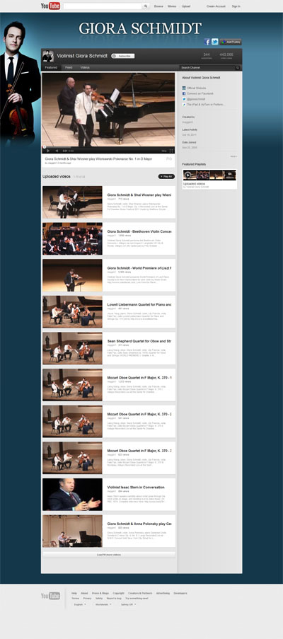 Giora Schmidt Custom Youtube Partner Channel Background Skin