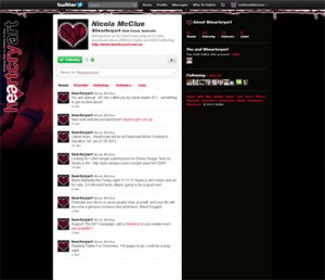 Heartcry Art Custom Twitter Background Skin