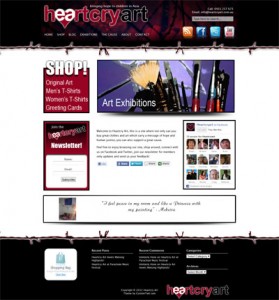 Heartcry Art Custom Wordpress Site & Blog