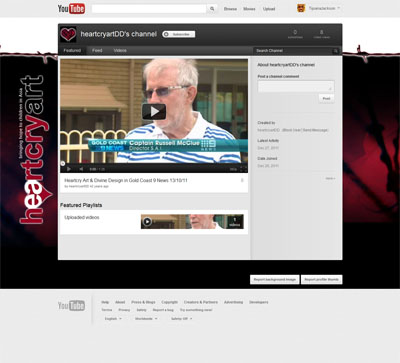 heartcryartDD Custom Youtube Channel Background Skin