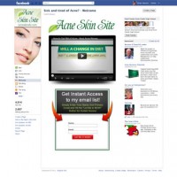 Acne Skin Site Custom Facebook iFrame application with Like Gate Reveal