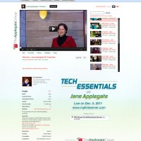 Tech Essentials with Jane Applegate Custom Youtube Background Skin