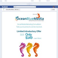 Ocean Blue Media Custom Facebook Timeline Cover & Welcome App
