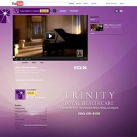 Trinity Total Health Care Custom YouTube Background Skin