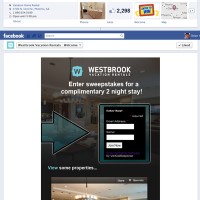 Westbrook Vacation Rentals Custom Facebook Timeline Cover Image & Welcome App